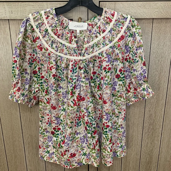 The GREAT Prairie Top, Floral Print, Size Medium - Picture 1 of 11